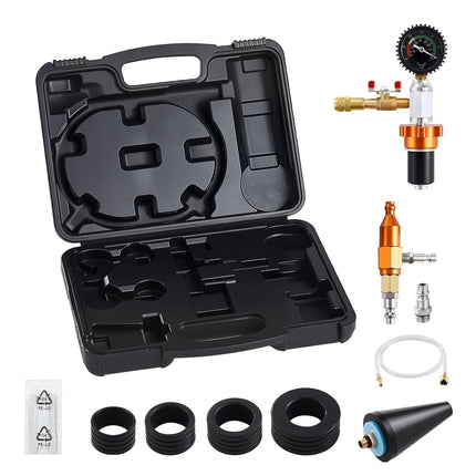 Radiator Coolant Vacuum Refill Kit with Gauge and Adapters
