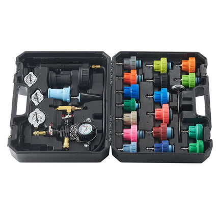 Radiator Pressure Tester and Coolant Vacuum Refill Kit, 28-Piece