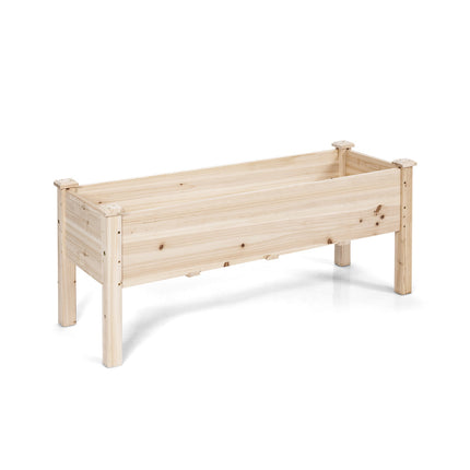Pakeltos lysvės vazono stovas, eglės mediena, 120 cm