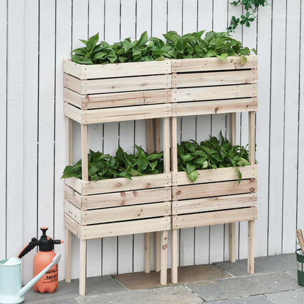Pakelta lysvė, atspari oro sąlygoms, masyvi mediena, 50x30x60 cm