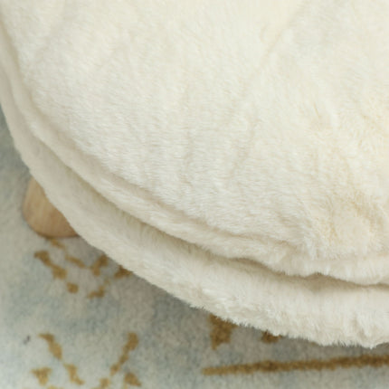 Raised Pet Bed for Cats and Miniature Dogs, Washable Cushion, Cream White