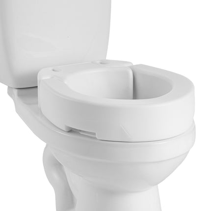 Raised Toilet Seat Riser, 3.5 in Lift, 300 Lb, Round