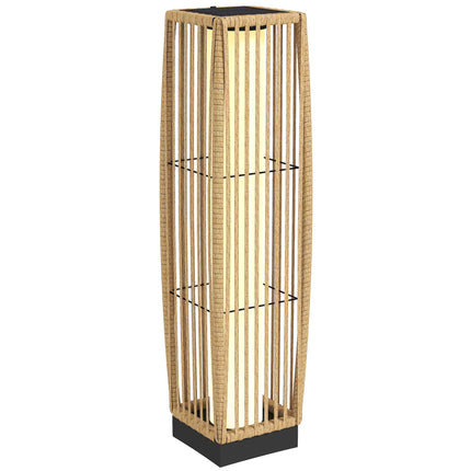 Saulės energija varomas rotango šviestuvas, lauko, IP44, automatinis įjungimas/išjungimas, 68 cm