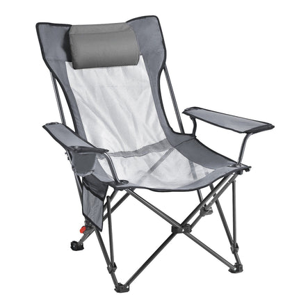 Reclining Camping Chair, 4-Position, Footrest, 220 lb
