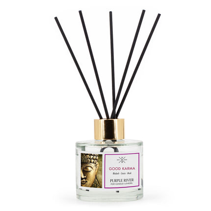 Lazdelių difuzorius 100 ml stiklinė - ilgai išliekantis kvapas