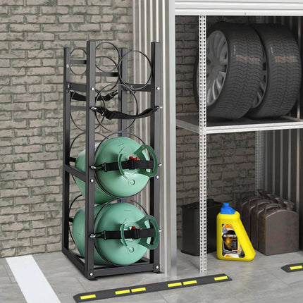 Refrigerant Cylinder Tank Rack, 5-Tank, Carbon Steel