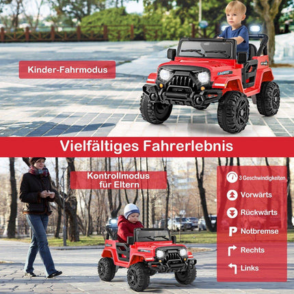 Nuotolinio valdymo sunkvežimis su LED žibintais, 12 V baterija