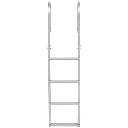 Removable Dock Ladder, 4-Step Aluminum, 500 lb Capacity