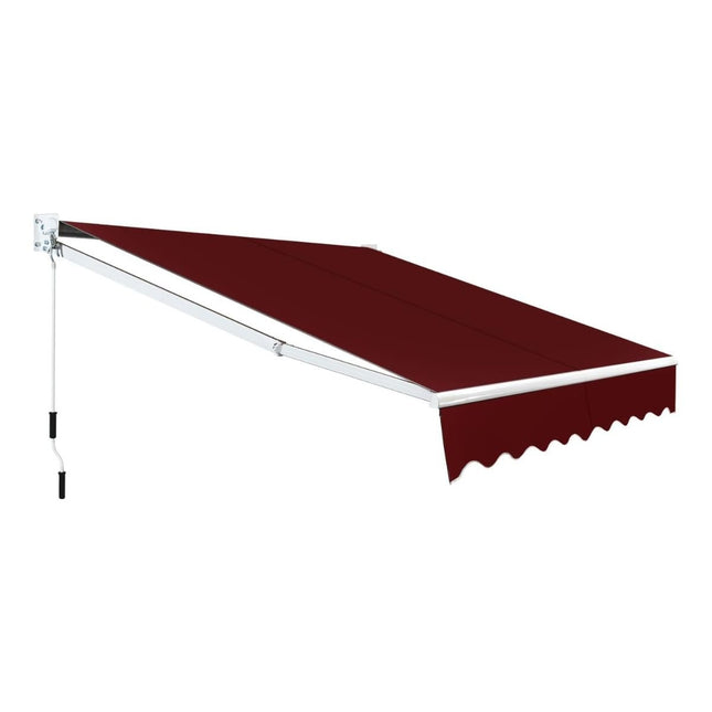 Ištraukiama markizė, 2,5 x 2 m, atspari UV spinduliams ir vandeniui, raudona