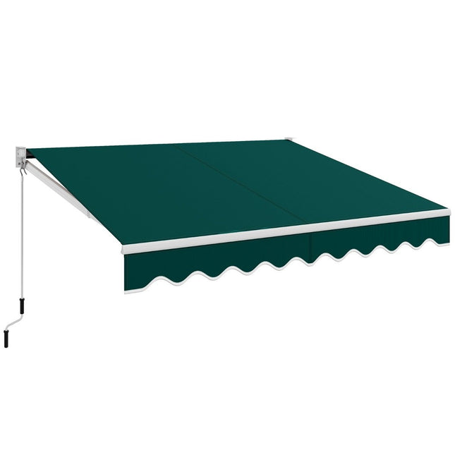 Ištraukiama markizė, 3x2,5m, atspari UV spinduliams ir vandeniui, žalia