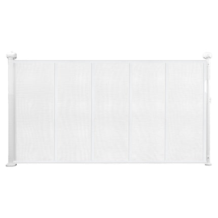 Retractable Baby Gate, 34 in Tall, Extends 55 in, White