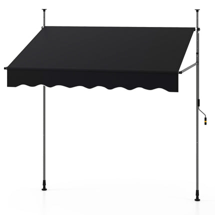 Ištraukiama balkono markizė, 200 cm, be gręžimo, atspari UV spinduliams
