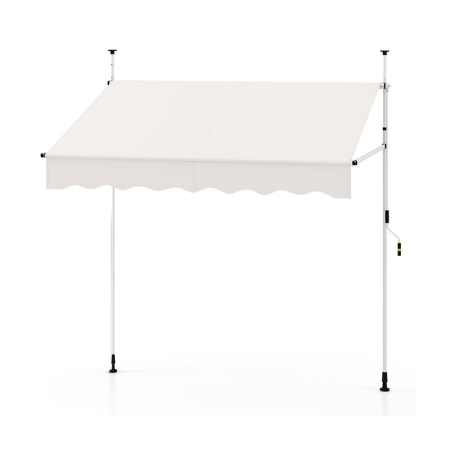 Ištraukiama balkono markizė, 200 cm, be gręžimo, atspari UV spinduliams