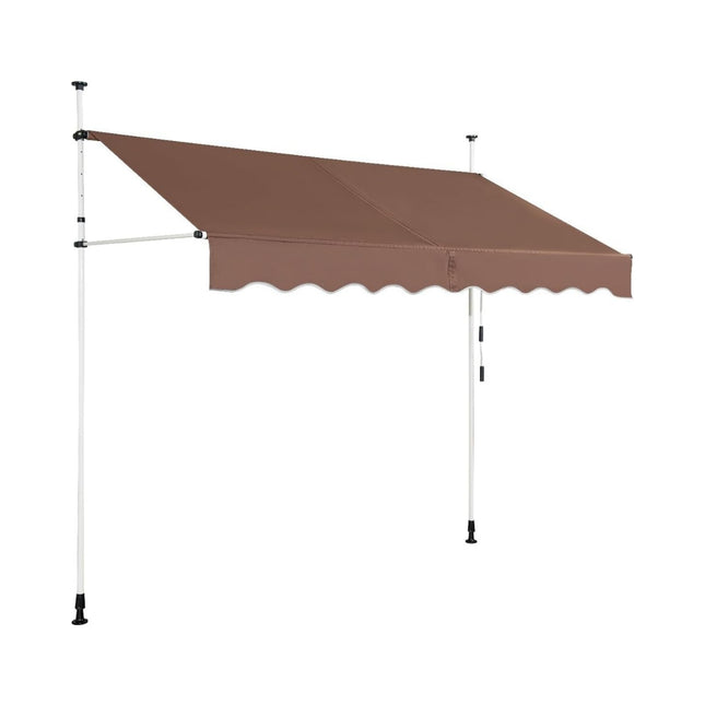 Ištraukiama balkono markizė, 350 cm, be gręžimo, atspari UV spinduliams