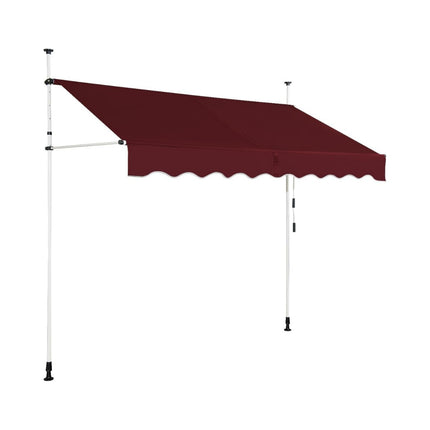 Ištraukiama balkono markizė, 350 cm, atspari UV spinduliams, reguliuojama