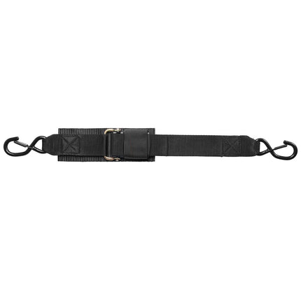 Retractable Ratchet Straps 2 in x 2 ft, 2 Pack, Locking S-Hooks