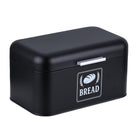 Retro Metal Bread Box with Lid & Handle