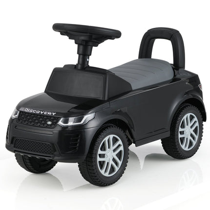 Vaikiškas žaislas-stumdomas automobilis su daiktadėže - juodas