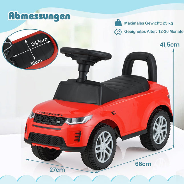 Žaislinis automobilis su daiktadėže, raudonas - saugus ir smagus vaikams