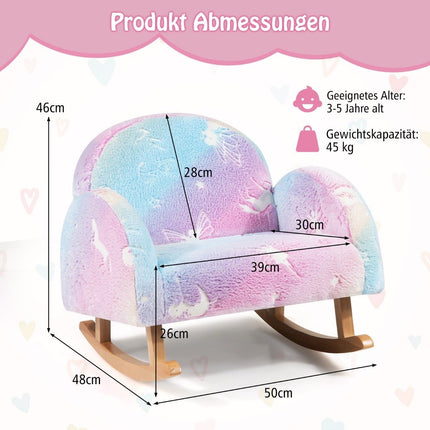 Supamoji kėdė, vaikiška sofa, šviečianti tamsoje, vaikiškas fotelis, aptrauktas flaneliniu audiniu