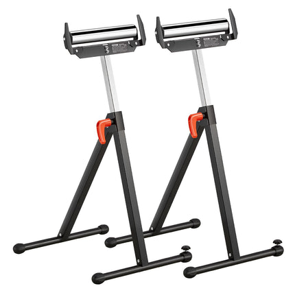 Roller Stands 2-Pack, 27–43 in, 250 lb, Folding