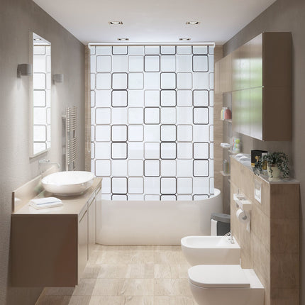 Roller blind for shower SQUARE