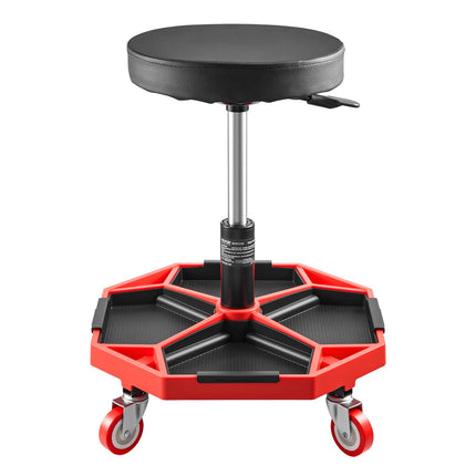 Rolling Mechanic Stool with Wheels, 300 lb, Tool Tray