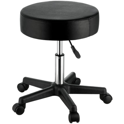 Rolling Stool with Wheels, Adjustable Height, Swivel, 400 lb