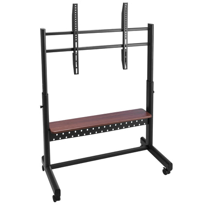 Rolling TV Stand Cart, 55-100 In, Tray, VESA 800x600