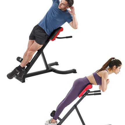 Roman Chair Hyperextension Bench, Adjustable 300 lb