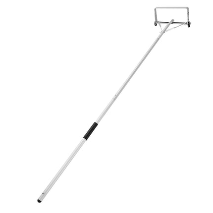Roof Snow Rake, 18.5-In Aluminum Blade, Telescoping, Wheels