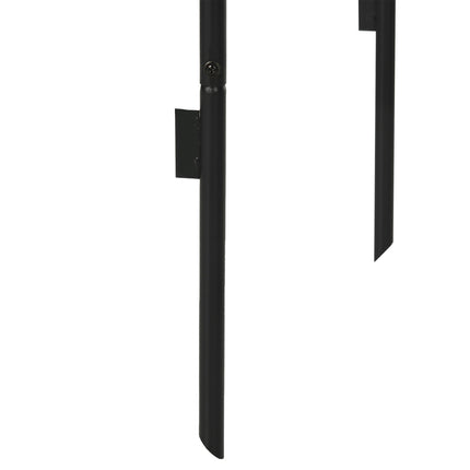 Rožių Arka, Metalinė Arka, Sodo Arka, Vijokliniai Augalai, Juoda, 140 X 40 X 240 Cm