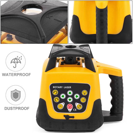 Rotary Laser Level, Green Beam, 500 m Range, Remote