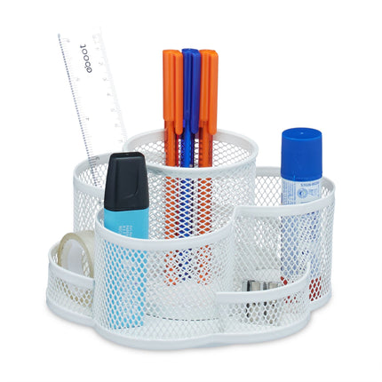 Rotatable pen holder with 7 compartments