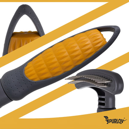 Šukos šunims ir katėms su besisukančiais dantukais - dvigubos eilės, ergonomiškos