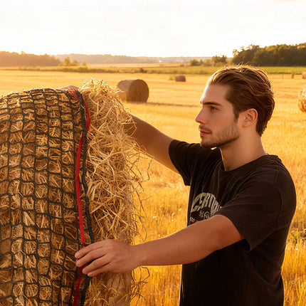 Round Bale Hay Net 1.5 m, 42 mm Mesh, PE Knotless