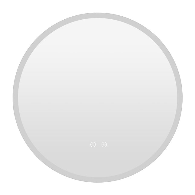 Apvalus LED vonios veidrodis, 3 šviesios spalvos, nerasojantis, Ø60 cm
