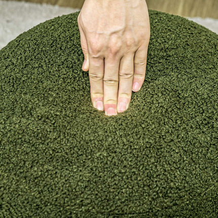 Apvalus pufas, flisinis, 120 kg talpa, žalias