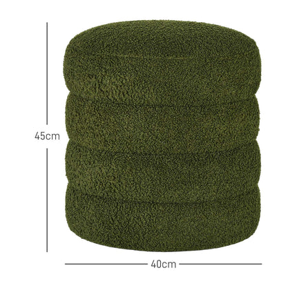 Apvalus pufas, flisinis, 120 kg talpa, žalias