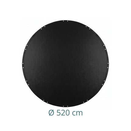 Apvalus baseino uždangalas, atsparus UV spinduliams, 420–460 cm