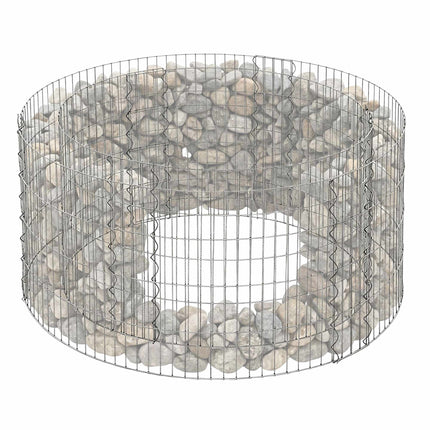 Apvalus plieninis gabionas sodinimui, 90x40 cm