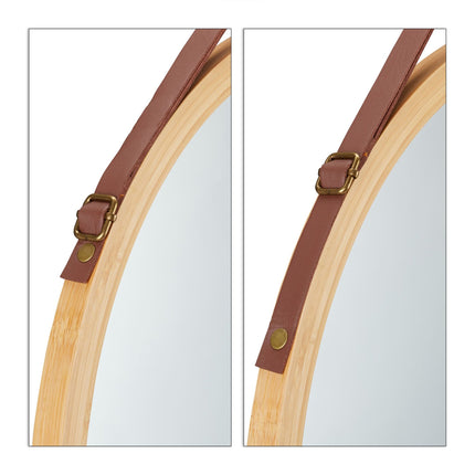 Apvalus veidrodis su dirželiu
