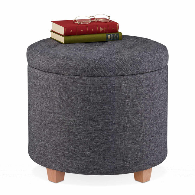 Round stool with storage space