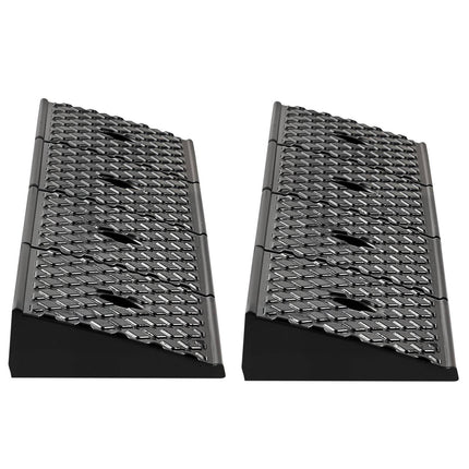 Rubber Curb Ramp 2-Pack, 15-Ton, 2-In Rise, Drainage