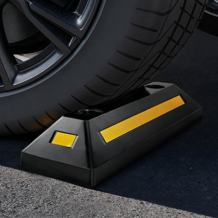 Rubber Parking Stopper Set, 2 Pack, 548 mm Reflective
