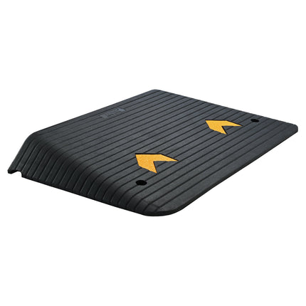 Rubber Threshold Ramp, 4 Inch Rise, 15 Ton Load Capacity