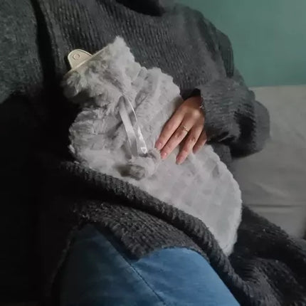 Guminis karšto vandens butelis dangtelyje 2000 ml Ruhhy 19806