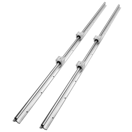 SBR20 Linear Guide Rail Set 1500mm, 2 Rails 4 Blocks