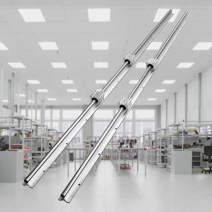 SBR20 Linear Guide Rail Set 1500mm, 2 Rails 4 Blocks
