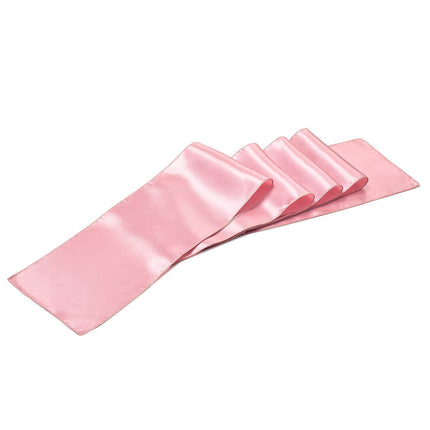 Satin Chair Sashes, 50-Pack Rose Gold 7 x 108 In